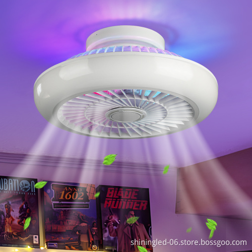 OEM Invisible Blade Electric Ceiling Fan Light for Living Room Decor